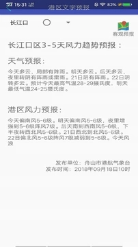 舟山港航气象破解版截图2